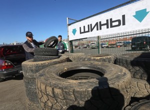 Свердловчане сдали почти 40 тысяч автомобильных шин за год