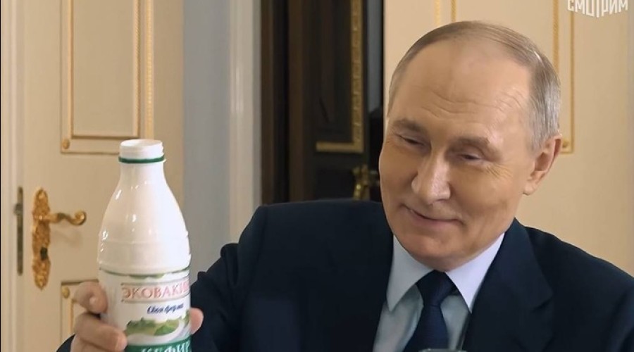 «Кефир. Россия. Путин». В России резко вырос спрос на кефир из холодильника президента