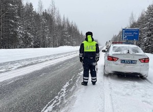 Снегопад парализовал движение транспорта на М-5