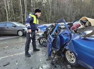 Водитель ВАЗ-2110 погиб в столкновении с KIA на Серовском тракте