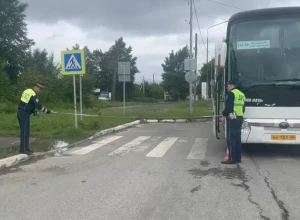 Пожилая женщина попала под рейсовый автобус «Екатеринбург — Полевской» по вине водителя