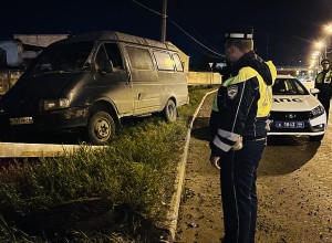 В Нижнем Тагиле полицейские заметили на газоне подозрительный фургон с горящими фарами. Водитель был мёртв