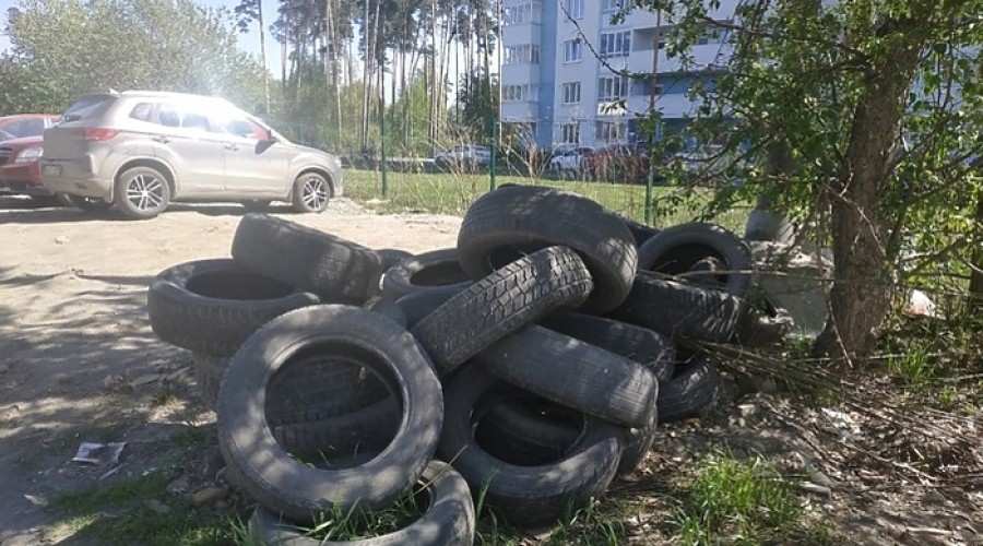 «Более 100 тысяч единиц». В Екатеринбурге ликвидируют свалку старых покрышек