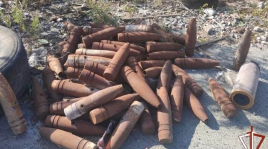 В Свердловской области обнаружили свалку артиллерийских снарядов