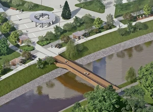 В Екатеринбурге благоустроят еще один участок набережной Исети и возведут там мост