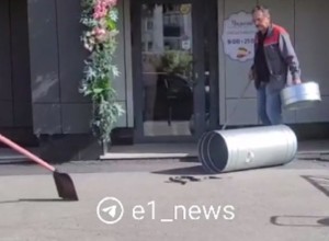 В Екатеринбурге к кофейне приползла огромная змея