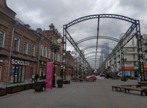 На улице Вайнера погас медиаэкран от «Сима-ленда»