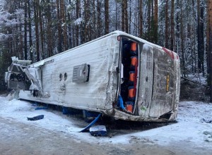 Медики рассказали о состоянии пассажиров, пострадавших в ДТП с автобусом под Екатеринбургом