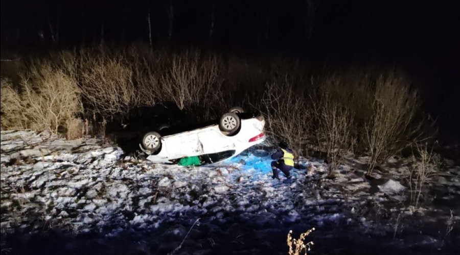 Девушка-водитель KIA погибла в ночном ДТП на Серовском тракте