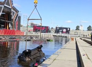 Ворочался во сне: как машина с Плотинки оказалась в воде