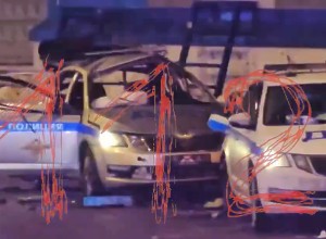 В Москве неизвестный подорвал машину силовиков и погиб с сотрудниками