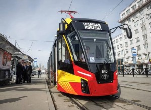 В Екатеринбурге к 9 Мая запустили «Трамвай Победы»