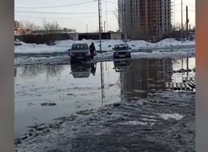 С приходом весны в Екатеринбурге вновь появилось «море»