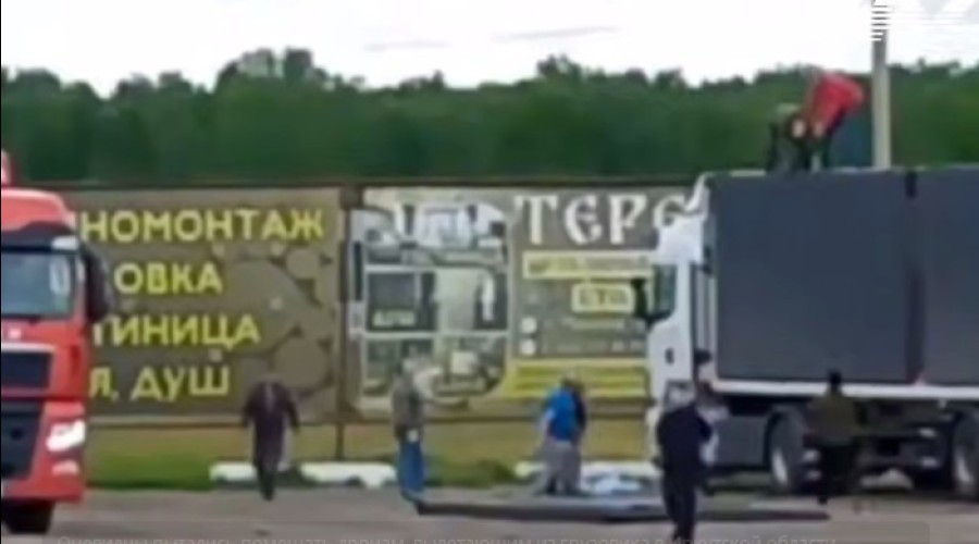 Одна из фур с украинскими дронами, предположительно, взорвалась вчера, не доехав до Амурской области