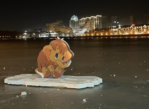 В Екатеринбурге заметили мамонтенка на льдине