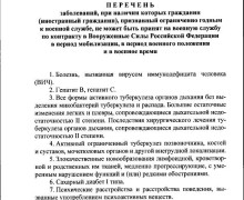 Кого не возьмут служить по контракту — новый список от Минобороны