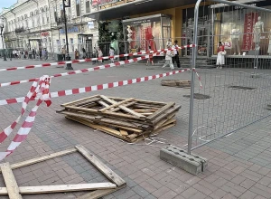 В Екатеринбурге закрыли для пешеходов улицу Вайнера